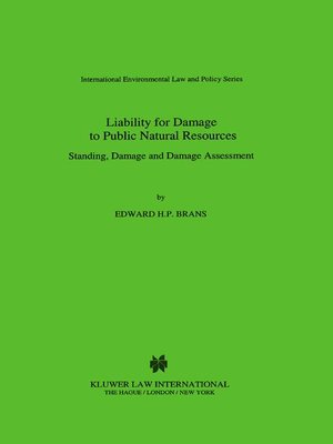 cover image of Liability for Damage to Public Natural Resources